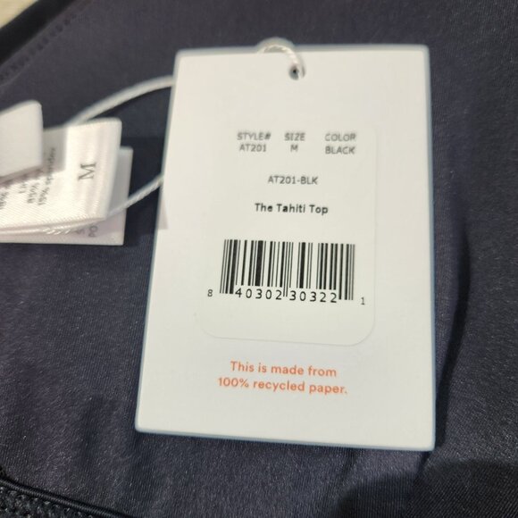 Andie Swim The Tahiti Top In Black New With Tags Womens Size M - Picture 8 of 12